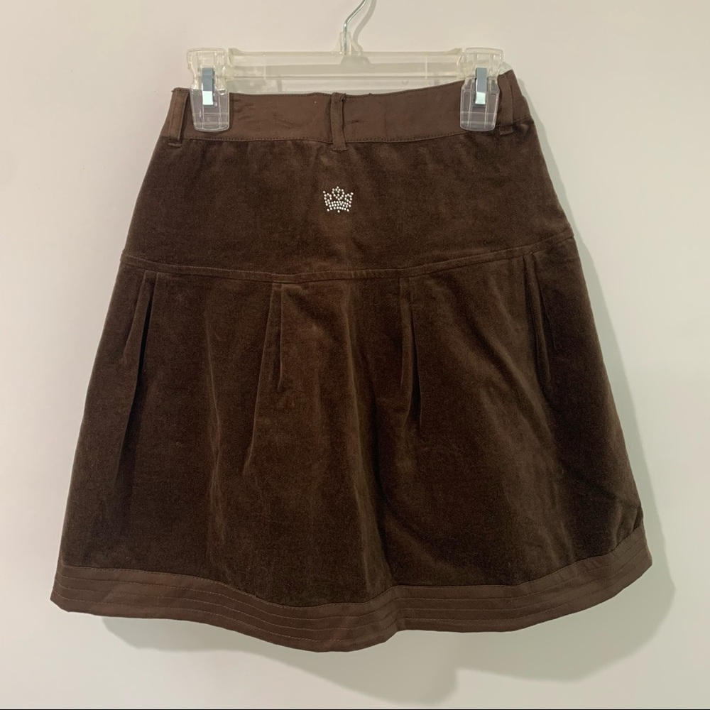 Brown Velvet Skirt - Picture 2 of 7